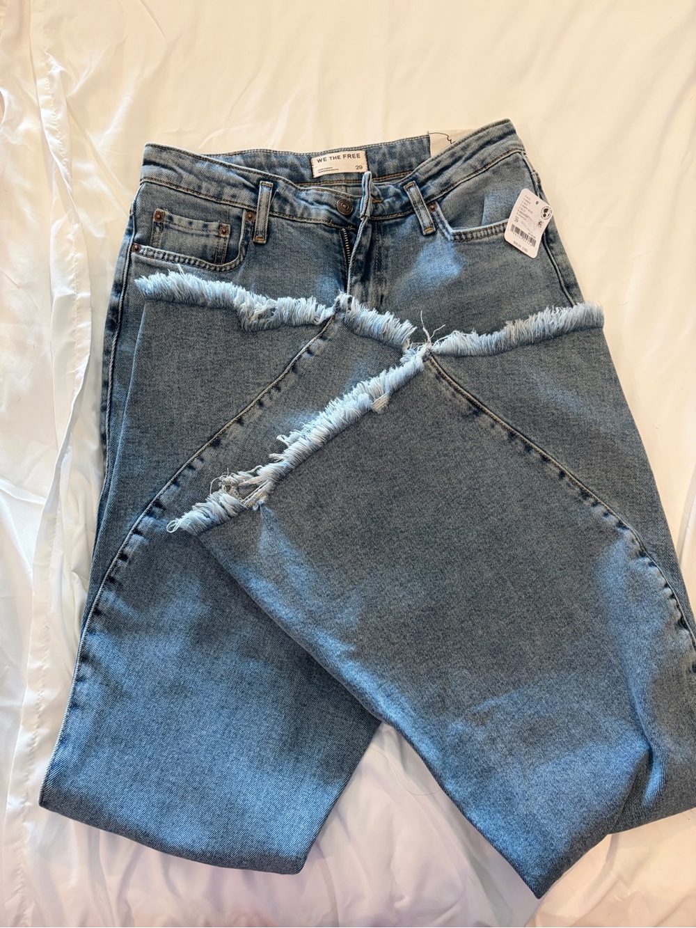 Free People Medium Wash Denim Flare Jeans - Picture 10 of 10